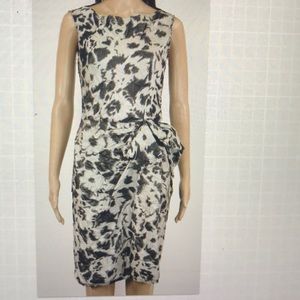 Lanvin iconic crinkled silk dress with bow